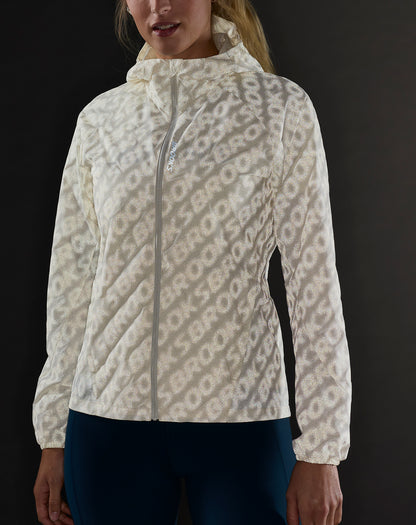 Brooks Canopy Reflective Womens Running Jacket - Cream