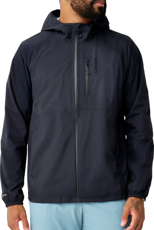 Brooks Canopy Waterproof Mens Running Jacket - Black