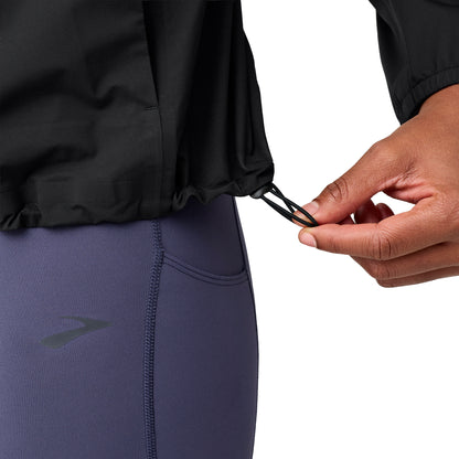 Brooks Canopy Waterproof Womens Running Jacket - Black
