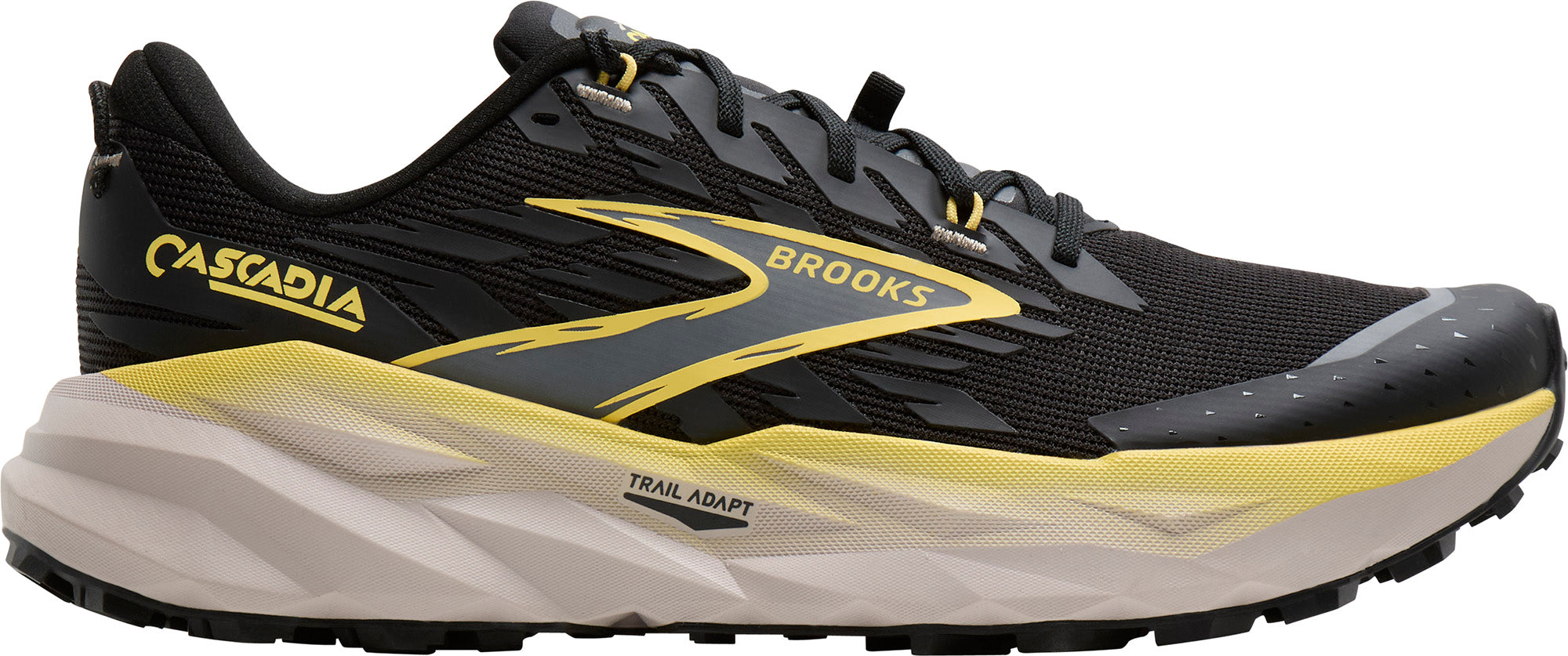 Brooks Cascadia 19 Mens Trail Running Shoes - Black – Start Fitness