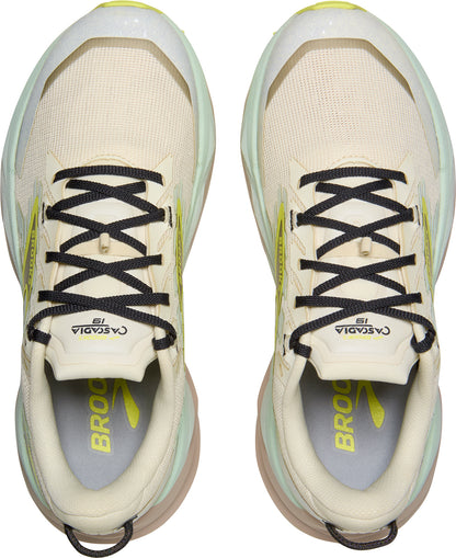 Brooks Cascadia 19 WIDE FIT Womens Trail Running Shoes - Cream