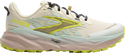 Brooks Cascadia 19 WIDE FIT Womens Trail Running Shoes - Cream