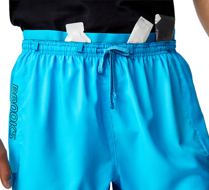 Brooks Cascadia Mens Running Shorts - Blue
