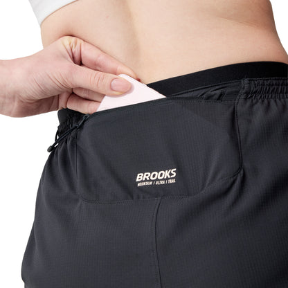 Brooks Cascadia Womens Running Shorts - Black