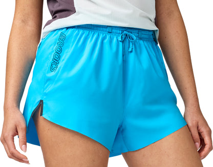 Brooks Cascadia Womens Running Shorts - Blue
