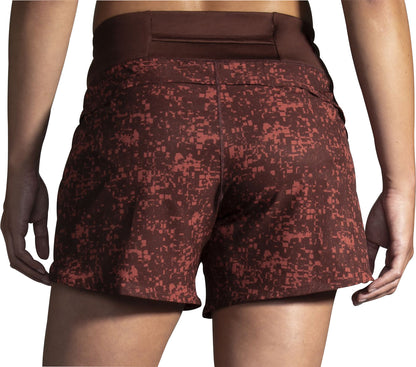 Brooks Chaser 5 Inch Womens Running Shorts - Red