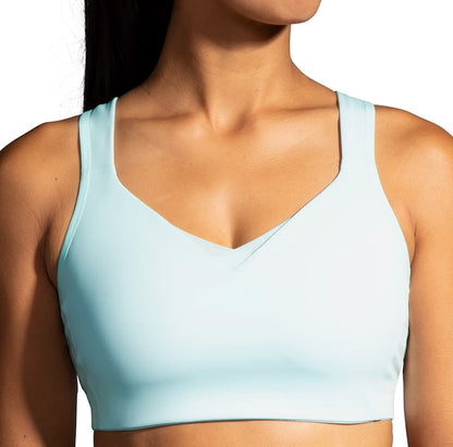 Brooks Drive Convertible Run Womens Sports Bra - Blue