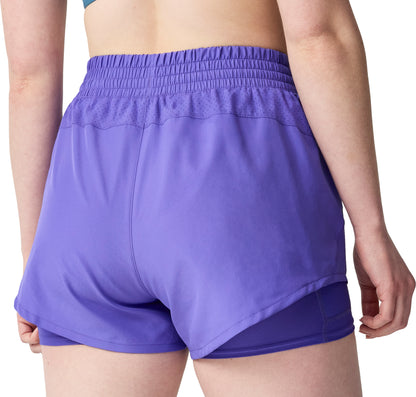 Brooks Dash 2 In 1 Womens Running Shorts - Purple