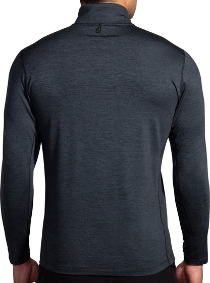 Brooks Dash Half Zip Long Sleeve Mens Running Top - Black