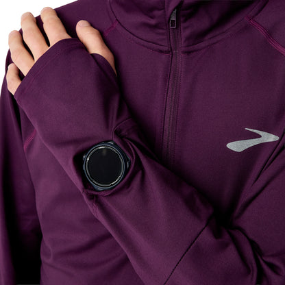 Brooks Dash 3.0 Half Zip Long Sleeve Mens Running Top - Purple