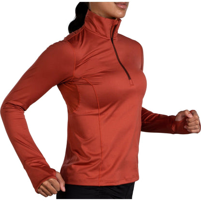 Brooks Dash Half Zip Long Sleeve Side - Side View