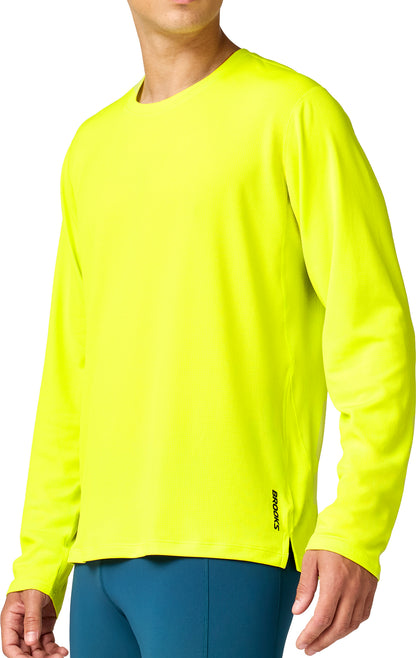 Brooks Dash Long Sleeve Mens Running Top - Yellow