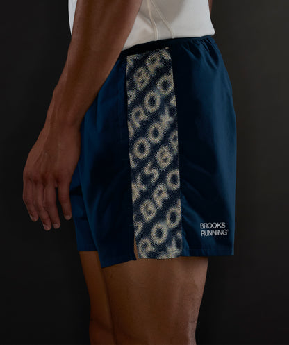 Brooks Dash Reflective Mens Running Shorts - Blue