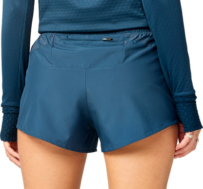 Brooks Dash Reflective Womens Running Shorts - Blue