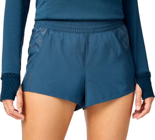 Brooks Dash Reflective Womens Running Shorts - Blue