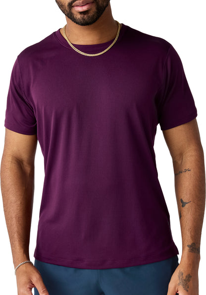 Brooks Dash Short Sleeve Mens Running Top - Purple