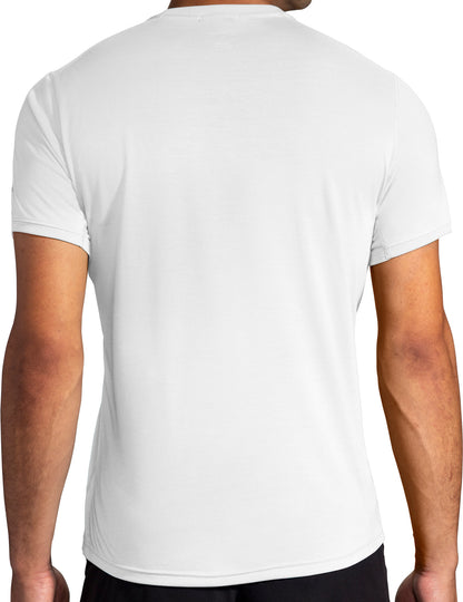 Brooks Distance Graphic Short Sleeve Mens Running Top - White