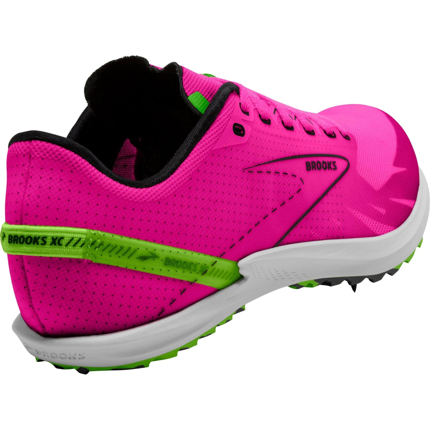 Brooks Draft XC Cross Country Running Spikes Pink Start Fitness