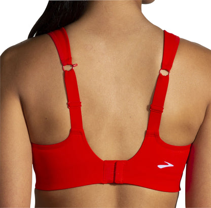Brooks Drive Convertible Run Womens Sports Bra - Red