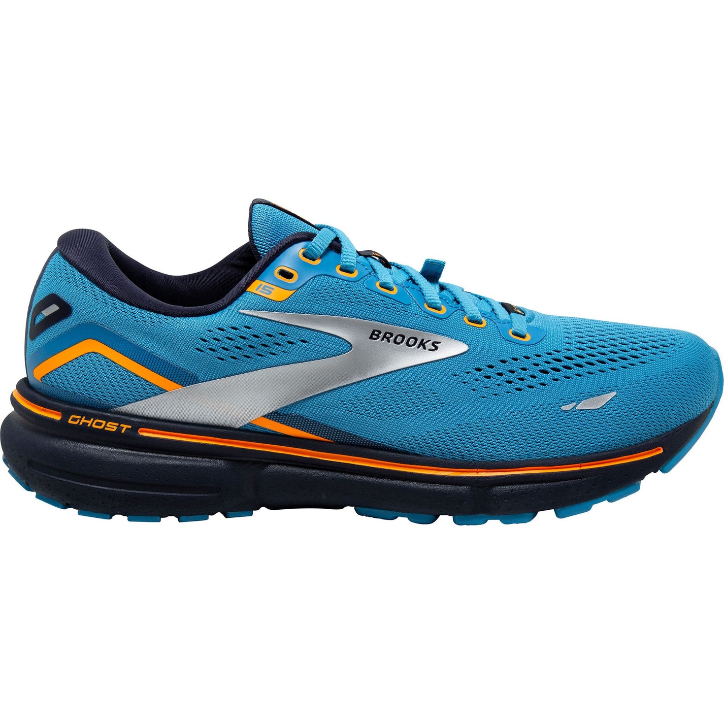 Brooks Ghost 15 GORETEX Mens Running Shoes Blue Start Fitness