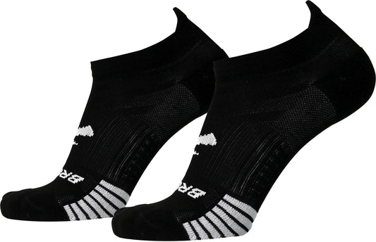 Brooks Ghost Lite No Show (2 Pack) Running Socks - Black