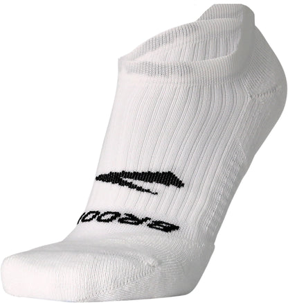 Brooks Ghost No Show Running Socks - White