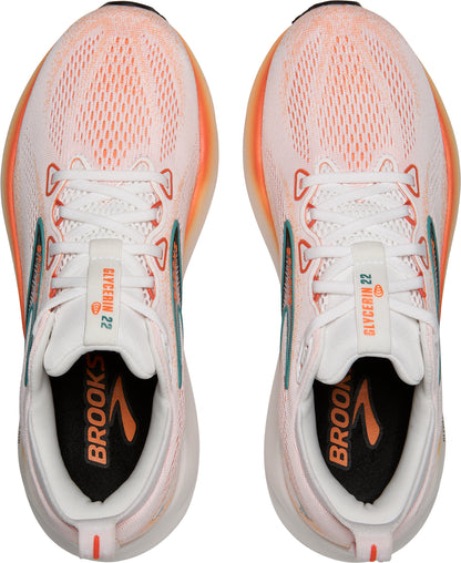 Brooks Glycerin 22 Mens Running Shoes - White