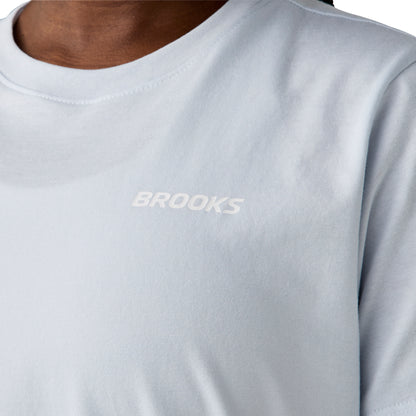 Brooks Graphic Short Sleeve Womens Running Top - Blue