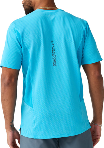 Brooks High Point 2.0 Short Sleeve Mens Running Top - Blue