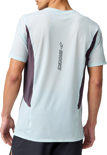 Brooks High Point 2.0 Short Sleeve Mens Running Top - Blue
