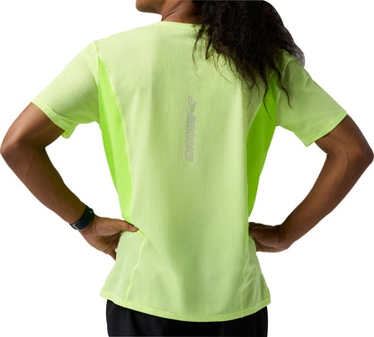 Brooks High Point 2.0 Short Sleeve Mens Running Top - Yellow