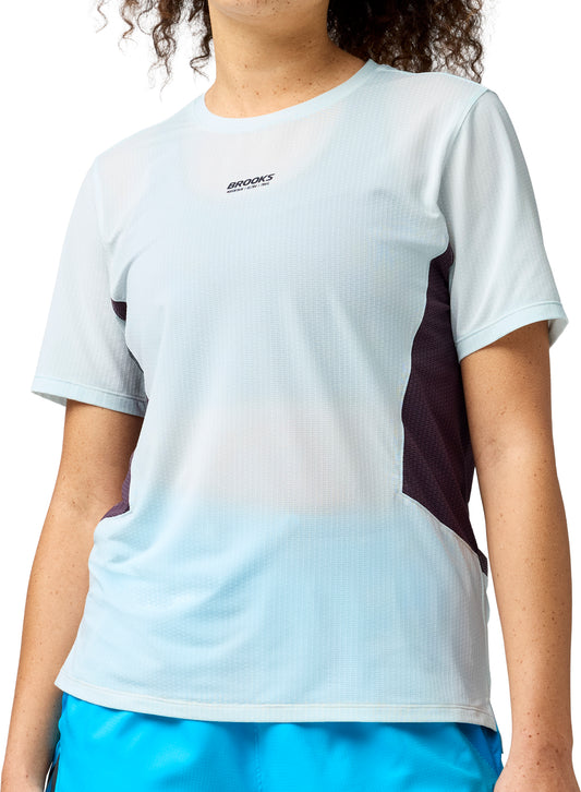 Brooks High Point 2.0 Short Sleeve Womens Running Top - Blue