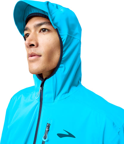 Brooks High Point 2.0 Waterproof Mens Running Jacket - Blue