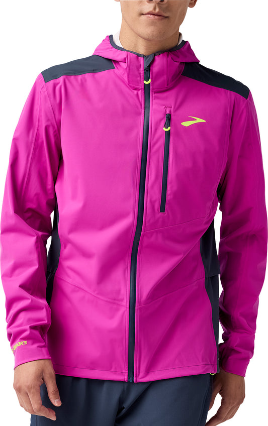Brooks High Point 2.0 Waterproof Mens Running Jacket  - Purple