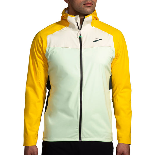 Brooks High Point Waterproof Mens Running Jacket - Yellow