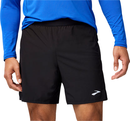 Brooks 7 Inch Journey 2 In 1 Mens Running Shorts - Black