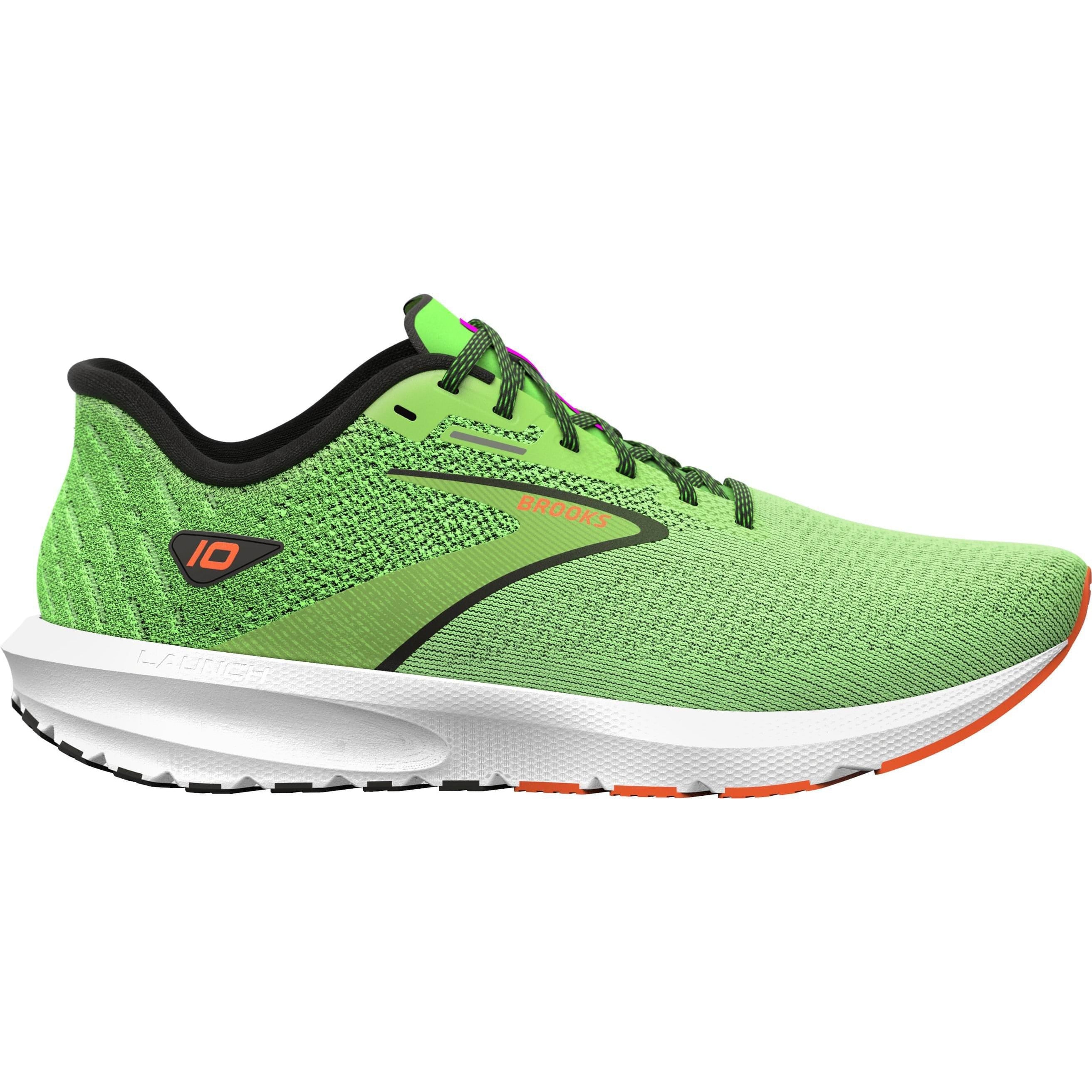 Brooks Launch 10 Mens Running Shoes - Green – Start Fitness