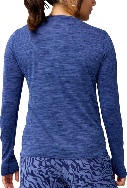 Brooks Luxe Long Sleeve Womens Running Top - Blue