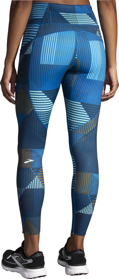 Brooks Method Womens 7/8 Running Tights - Blue