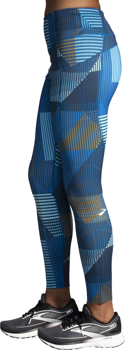 Brooks Method Womens 7/8 Running Tights - Blue