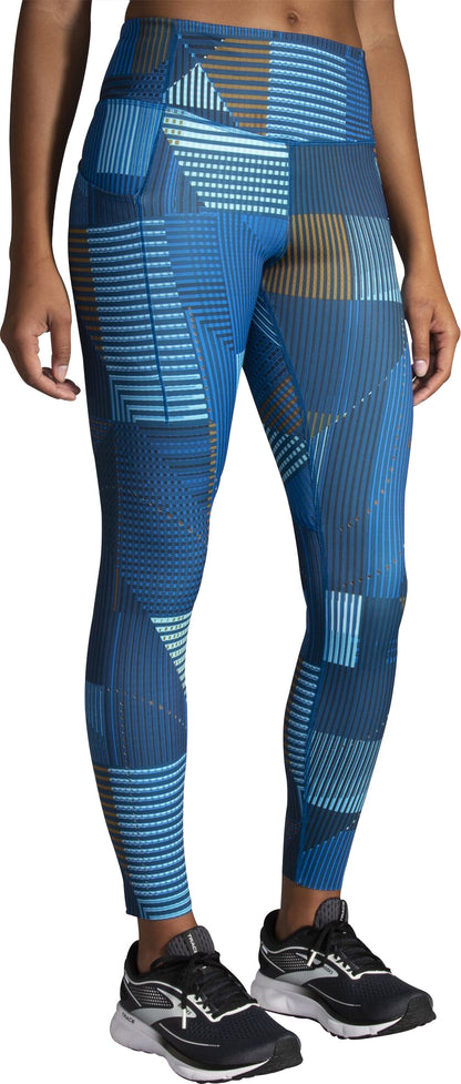 Brooks Method Womens 7/8 Running Tights - Blue