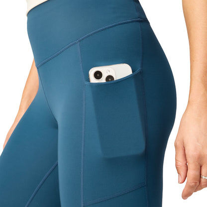 Brooks Momentum Thermal Reflective Womens Long Running Tights - Blue