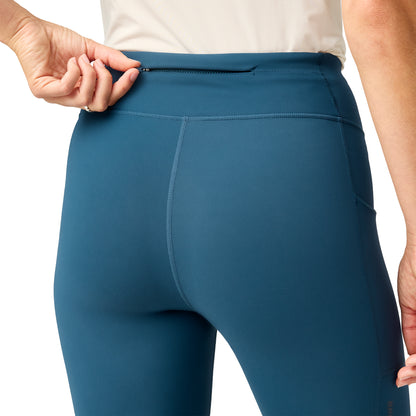 Brooks Momentum Thermal Reflective Womens Long Running Tights - Blue