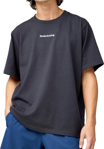 Brooks Movement Heavyweight Short Sleeve Mens Running Top - Black