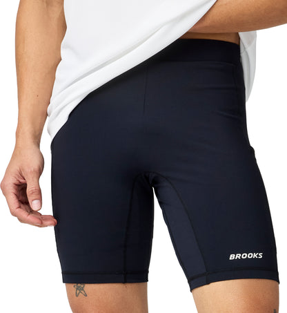Brooks Movement Mens Short Running Tights - Black