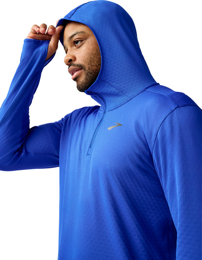 Brooks Notch Thermal 3.0 Mens Running Hoody - Blue