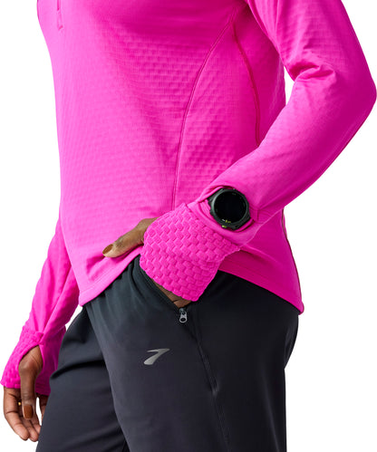 Brooks Notch Thermal 3.0 Womens Running Hoody - Pink