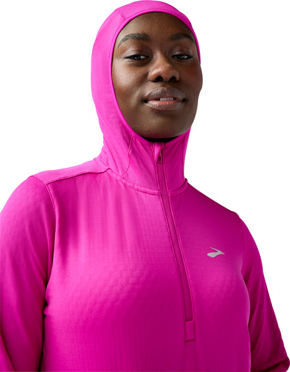 Brooks Notch Thermal 3.0 Womens Running Hoody - Pink