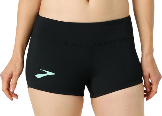 Brooks Pro Kit Womens Short Running Tights - Black