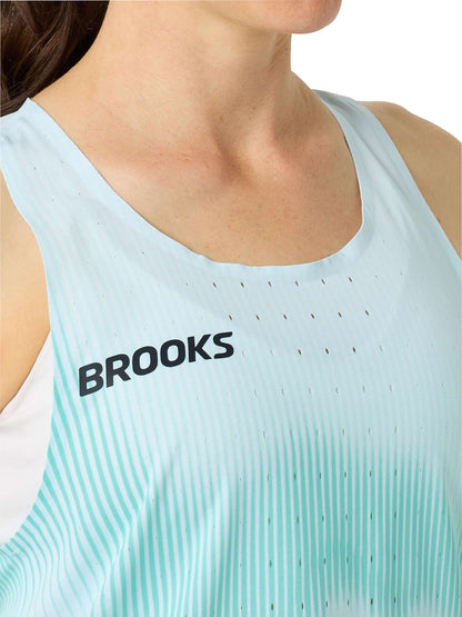 Brooks Pro Kit Womens Running Vest Tank Top - Blue